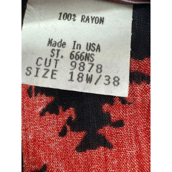 Vintage Sharon Anthony Open Front BOHO Print Kimono Top Womens 18W Multicolor - Picture 5 of 7